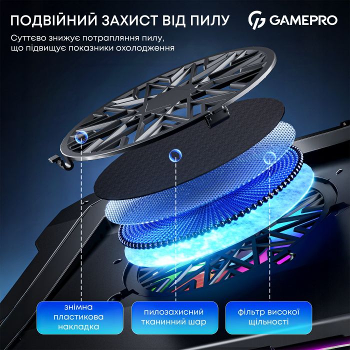 Охолоджуюча підставка для ноутбука GamePro CP950