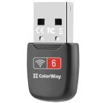 Бездротовий адаптер ColorWay Wi-Fi 6 (CW-AD-W1)