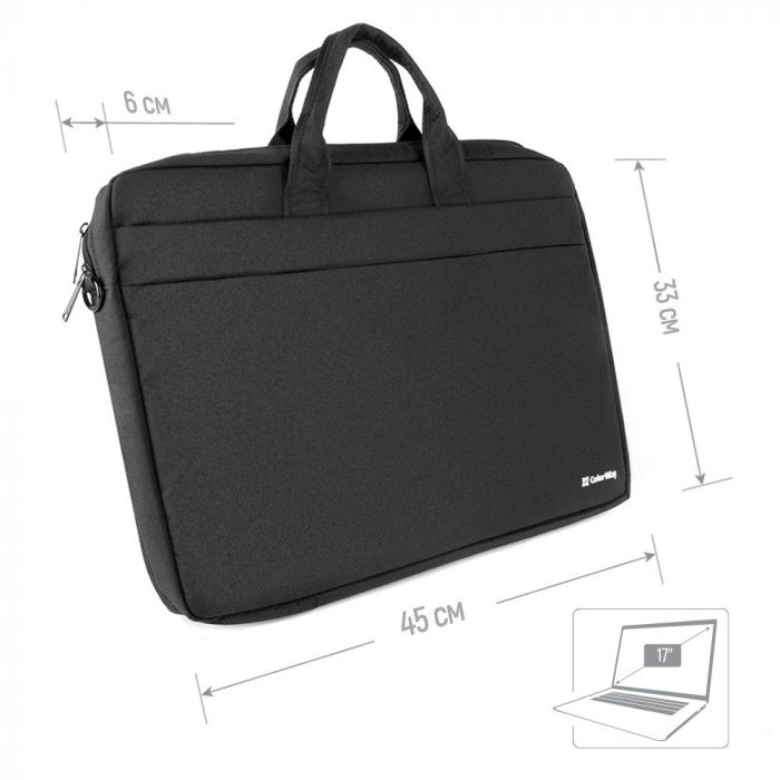 Сумка для ноутбука ColorWay Modern 17-17.3 Black (CW-LBM173-BK)