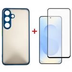 Чохол-накладка Dengos Matt для Samsung Galaxy S25 Plus SM-S936 Blue (DG-KM-143) + захисне скло