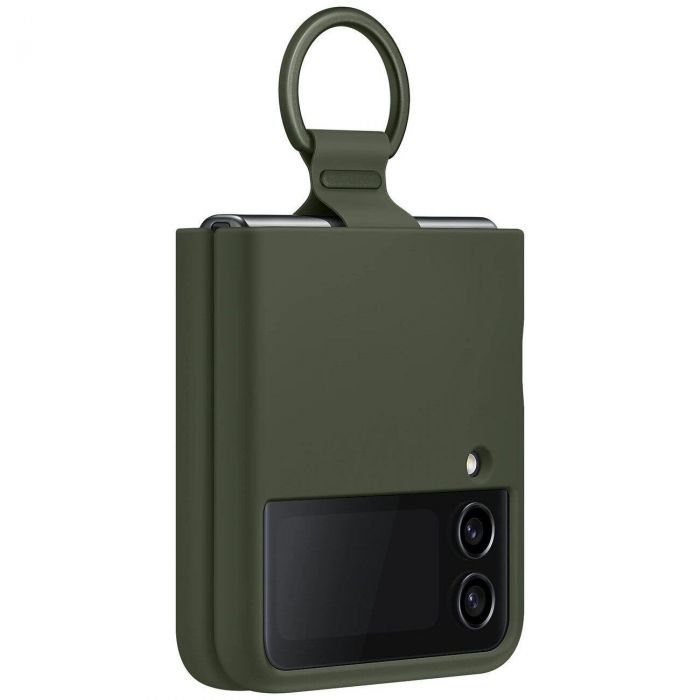 Чохол-накладка Samsung Silicone Cover with Ring для Samsung Galaxy Flip 4 SM-F721 Khaki (EF-PF721TGEGUA)