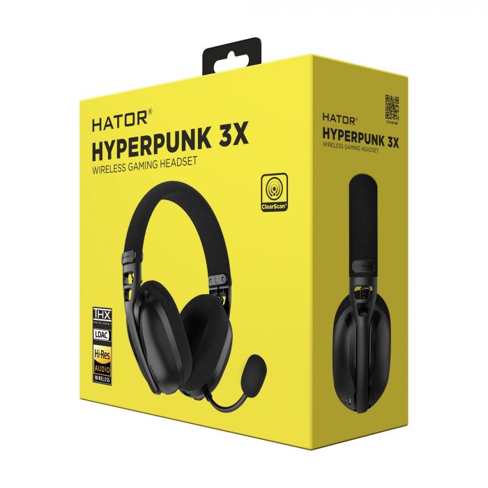 Bluetooth-гарнiтура Hator Hyperpunk 3X Wireless Black (ESH14)
