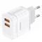 Зарядний пристрій Foneng EU57 (2USBх2.4A) White (EU57-CH)