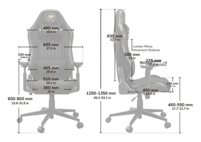 Крісло для геймерів Cougar Explore Royal F Ash