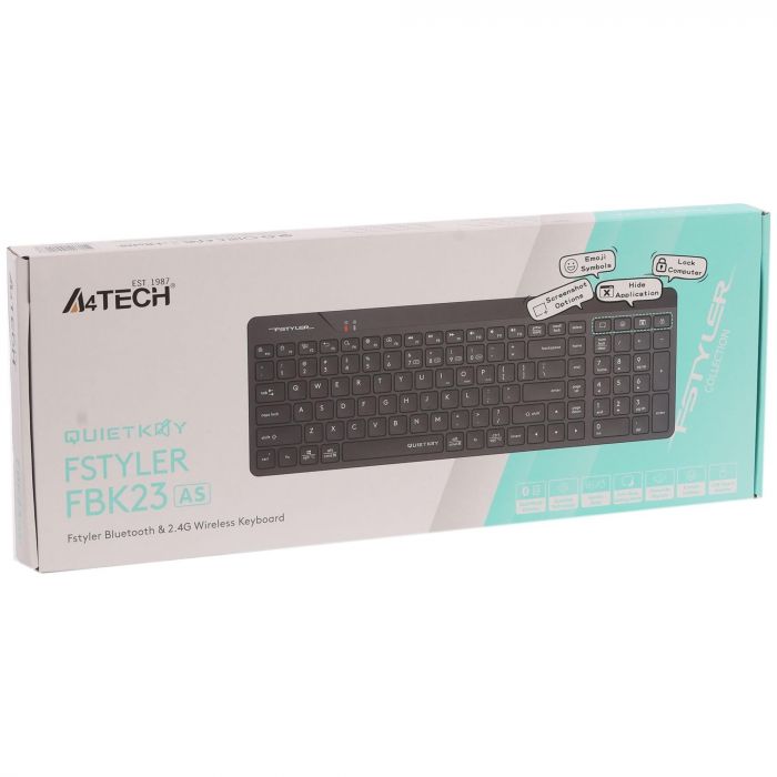 Клавіатура бездротова A4Tech FBK23 AS Black