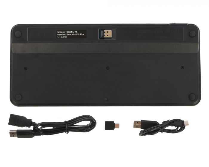 Клавіатура бездротова A4Tech FBK36C AS Black