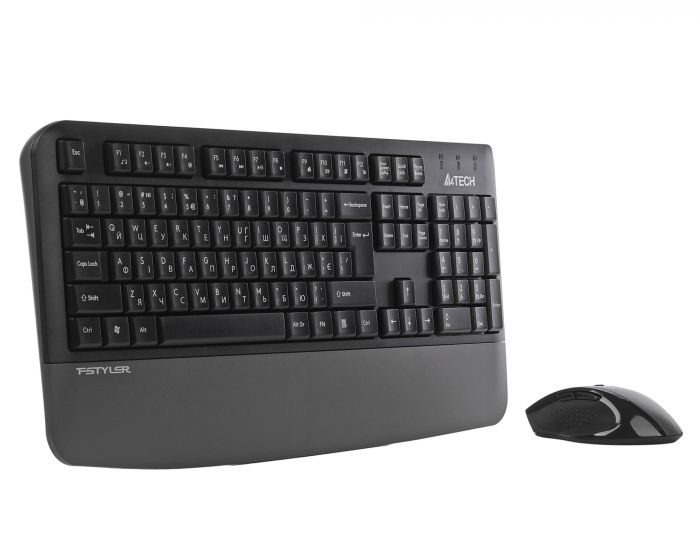 Комплект (клавіатура, миша) бездротовий A4Tech Fstyler FG2500S Plus Grey