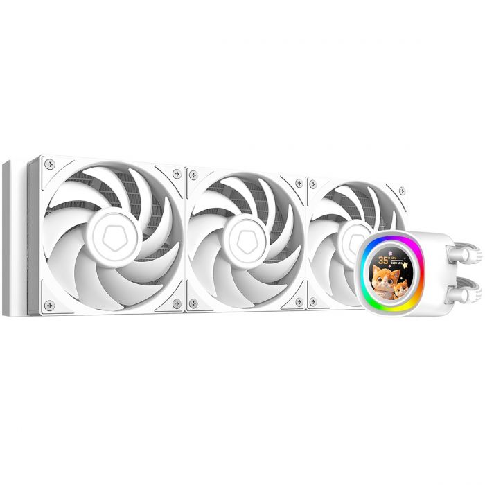 Система водяного охолодження ID-Cooling FX360 LCD PE White