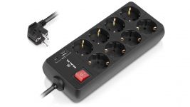 Фільтр живлення REAL-EL RS-Protect 805 3м Black (EL122300043)