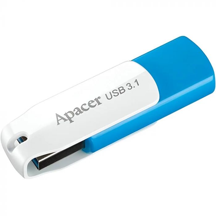 Флеш-накопичувач USB3.2 128GB Apacer AH357 Blue/White (AP128GAH357U-1)
