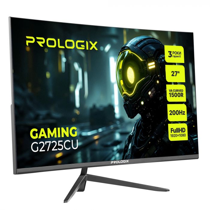 Монітор Prologix Gaming 27" G2725CU VA Black Curved 200Hz