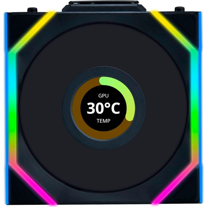 Вентилятор Lian Li Uni Fan SL Wireless LCD 120-3 Reverse Black (G99.12RSLLCD1W3B.00)