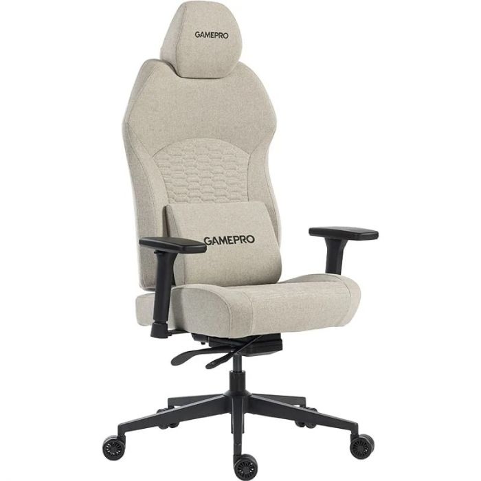 Крісло для геймерів GamePro GC760LG Fabric Light Gray