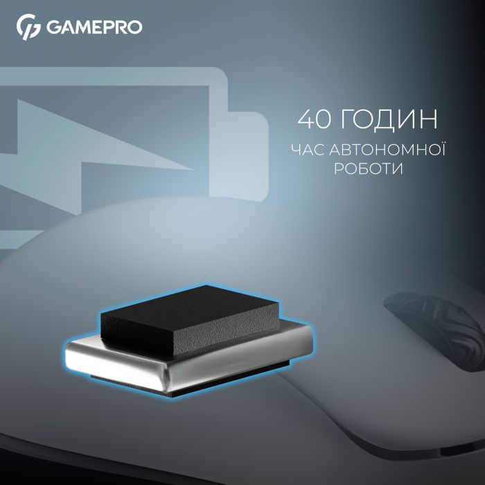 Миша бездротова GamePro Asgard Loki White (GM022W)