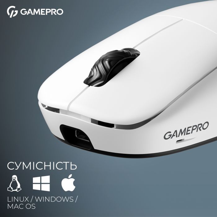 Миша бездротова GamePro Asgard Loki White (GM022W)