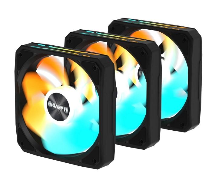 Вентилятор Gigabyte EZ Chain RVS Fan 120 3-Pack Black (GP-GBT EZRVSFAN1203)