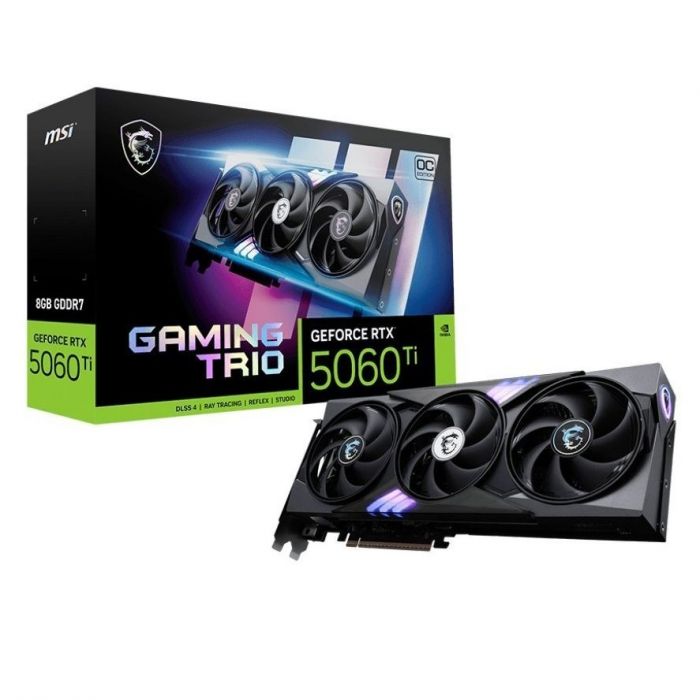 Відеокарта GF RTX 5060 Ti  8GB GDDR7 Gaming Trio OC MSI (GeForce RTX 5060 Ti 8G GAMING TRIO OC)