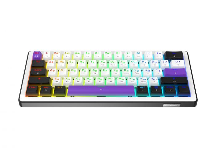 Клавіатура Hator Hellyberry HK60 White/Violet