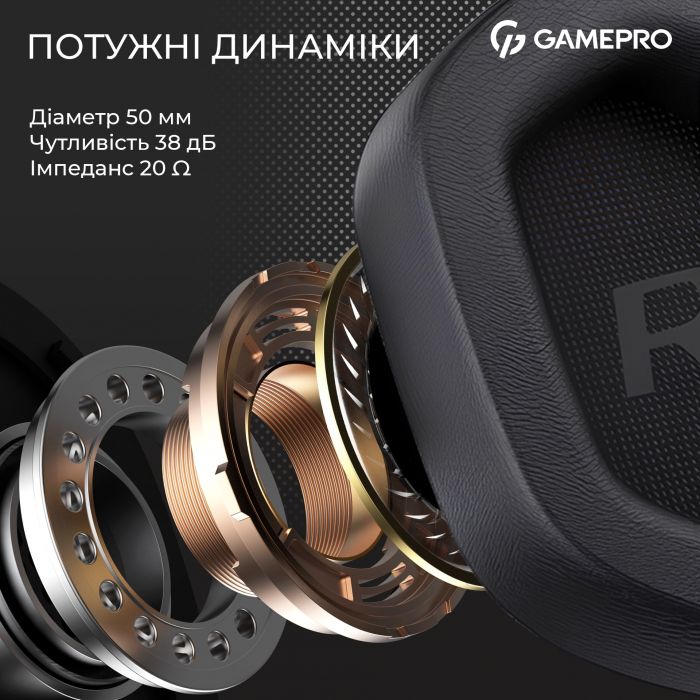 Гарнітура GamePro Genesis Hunter Black (HS1350B)