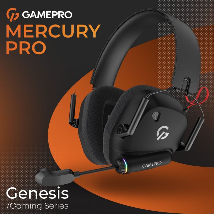 Гарнітура GamePro Genesis Mercury Pro Black (HSW120B)
