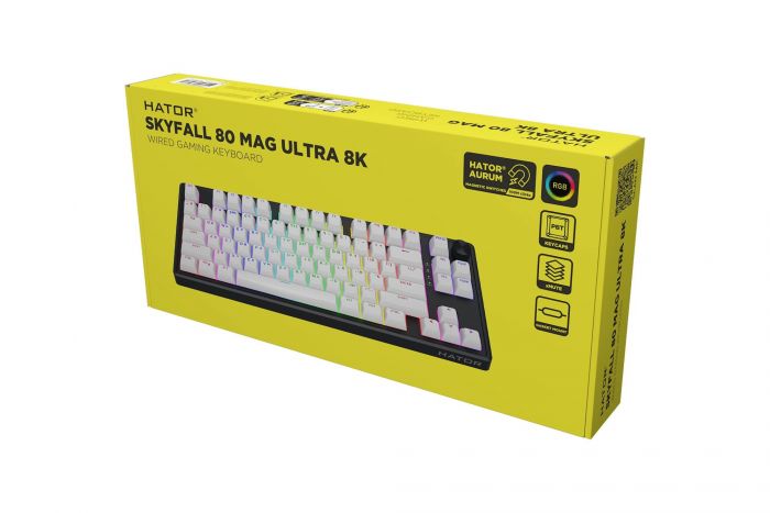 Клавіатура Hator Skyfall 80 MAG Ultra 8K Black/White (HTK1880UA)