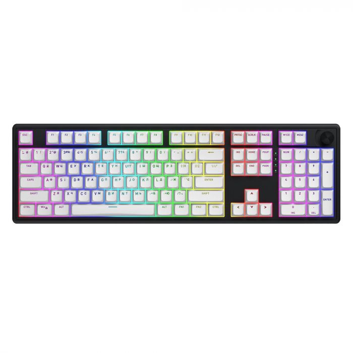 Клавіатура бездротова Hator Skyfall 100 Wireless Black/White (HTK3100UA)