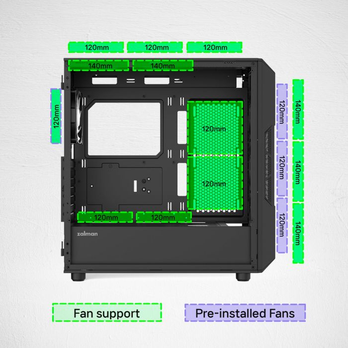Корпус Zalman i3 Neo V2 Black