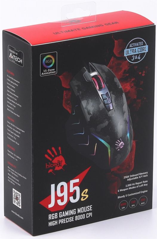 Миша Bloody J95s Max Satellite, RGB