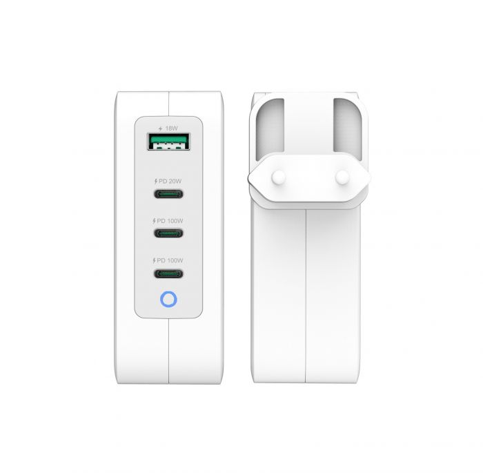 Мережевий зарядний пристрій J5create GaN USB-C 130W White (JUP43130E-EN)