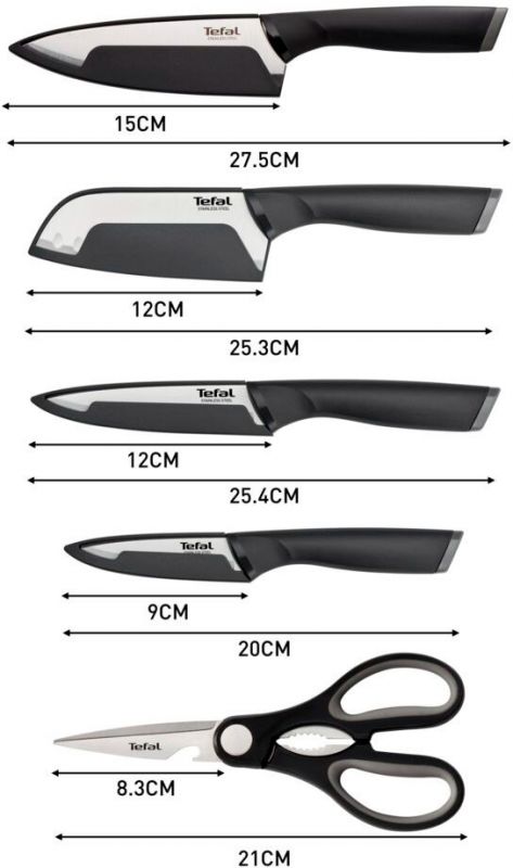 Набір ножів Tefal Comfort 5 предметів (K2215S55)