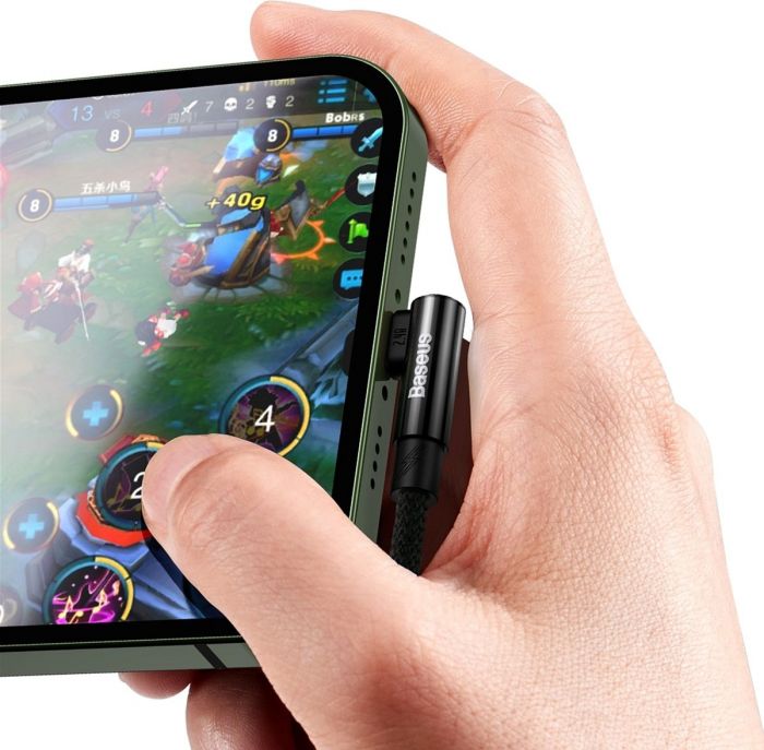 Кабель Baseus MVP 2 USB - Lightning (M/M), 2.4A, 1 м Black (CAVP000001)