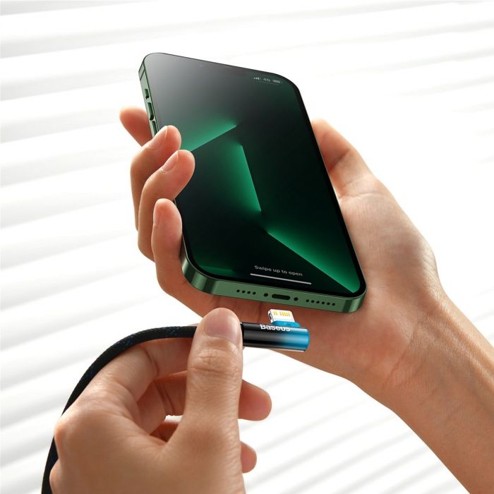 Кабель Baseus MVP 2 USB Type-C - Lightning (M/M), 20W, 1 м Black/Blue (CAVP000221)