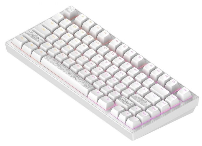 Клавіатура Dark Project ALU81 Terra Nostra White (DPKB_NOSTRA_81_ANSI_WHITE_UA)