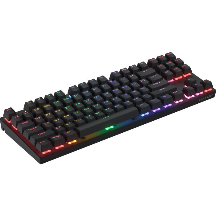 Клавіатура Hator Icefall Mecha TKL Wireless Rainbow Black (HTK287UA)
