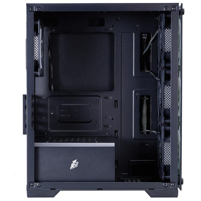 Корпус 1stPlayer X2-M-BK-4F7 Black без БЖ