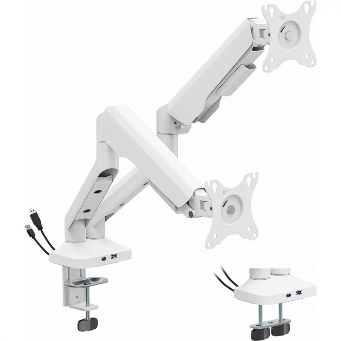 Кріплення настільне для двох моніторів OfficePro 17-35" White (MA452W)