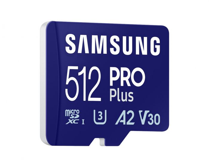 Карта пам`яті MicroSDXC 512GB UHS-I/U3 Class 10 Samsung Pro Plus + SD-адаптер (MB-MD512SA/EU)