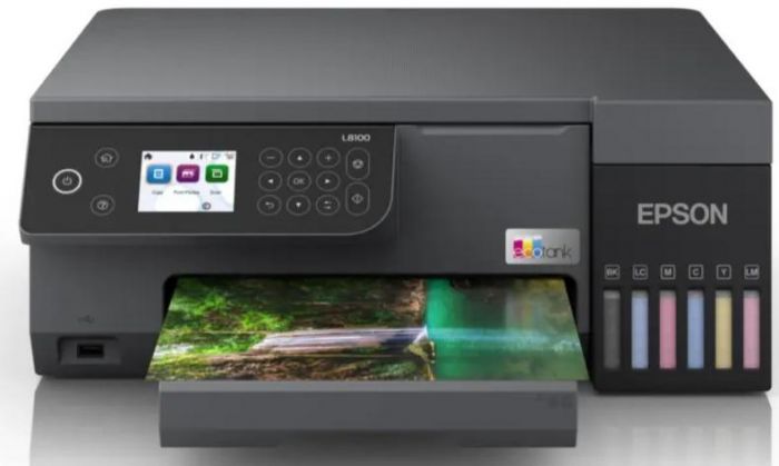 Багатофункціональний пристрій А4 кол. Epson EcoTank L8100 Wi-Fi (C11CK94401)