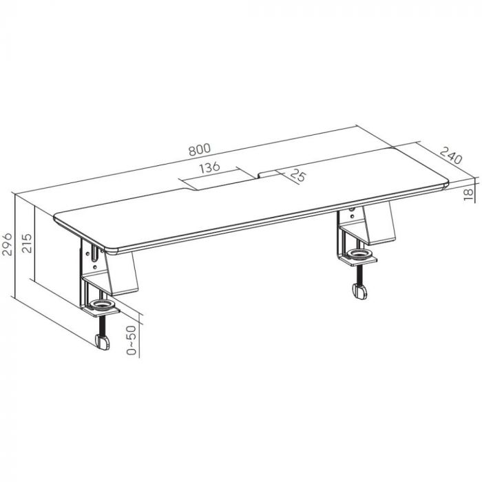 Підставка для монітора OfficePro MR123B Black