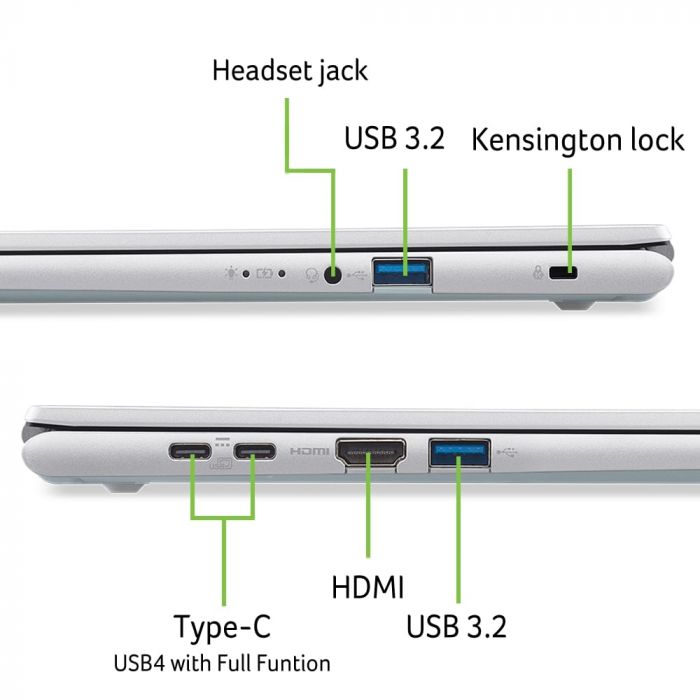 Ноутбук Acer Aspire Go 15 AG15-72P-56D7 (NX.JSVEU.007) Silver