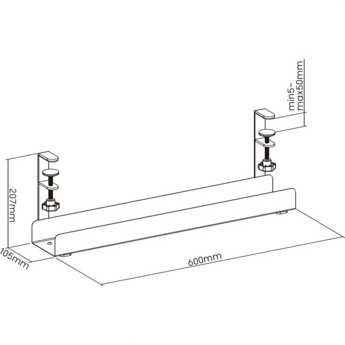 Органайзер для кабелю OfficePro CT500B Black