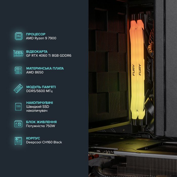 Персональний комп`ютер ASGARD Windows 11 Home (A79X.32.S15.46T.5200W)