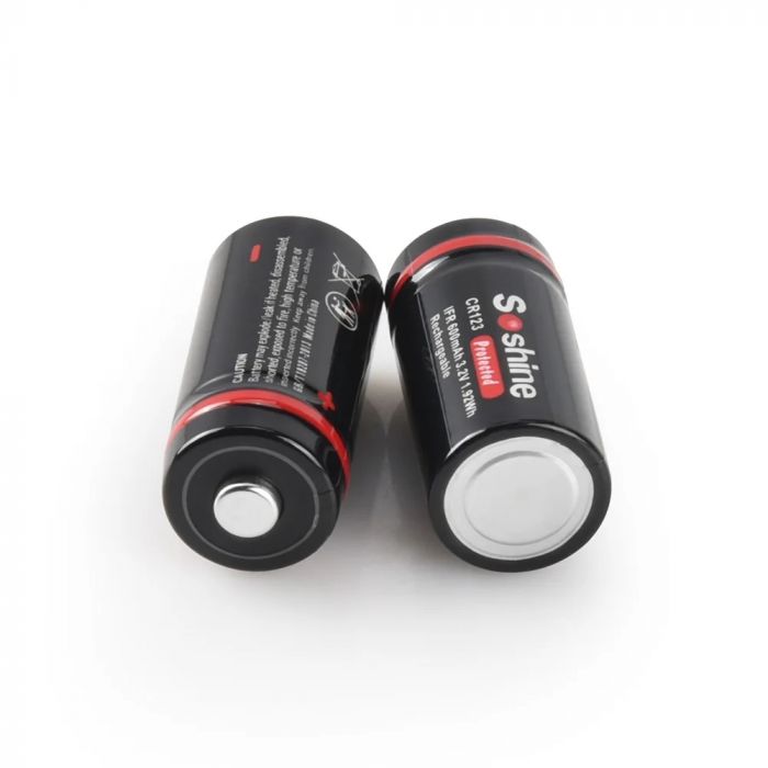 Акумулятор Soshine CR123A/16340 600mAh 1шт