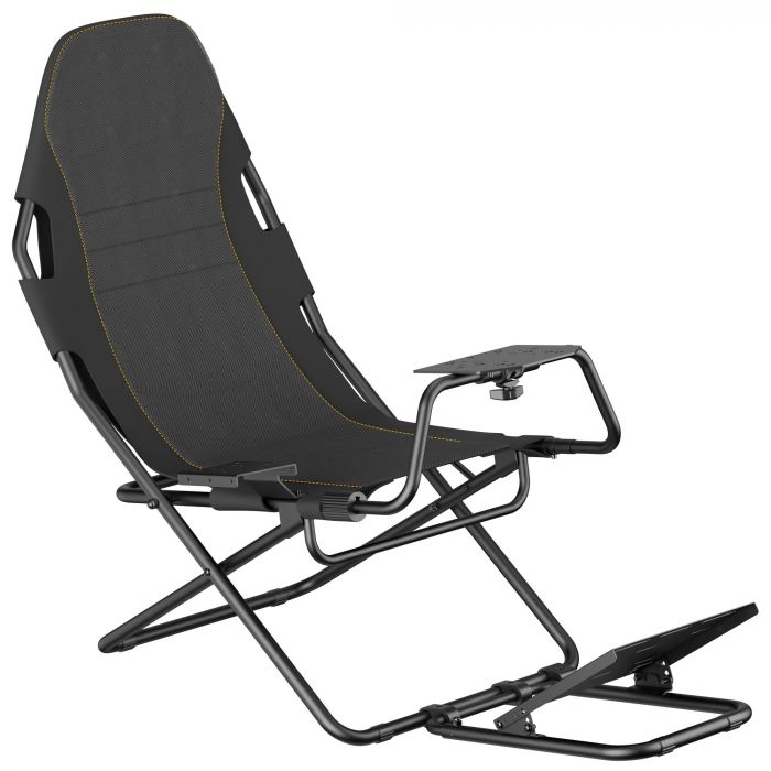 Крісло-кокпіт із кріпленням для керма, педалей та коробки передач GamePro RS400B Black