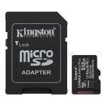 Карта пам`яті MicroSDXC 512GB UHS-I Class 10 Kingston Canvas Select Plus R150MB/s + SD-адаптер (SDCS3/512GB)