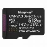 Карта пам`яті MicroSDXC 512GB UHS-I Class 10 Kingston Canvas Select Plus R150MB/s (SDCS3/512GBSP)