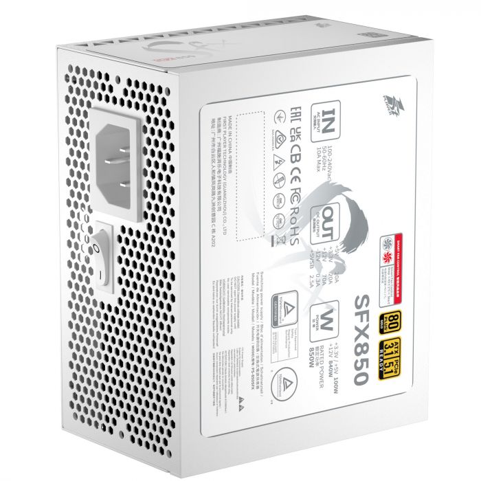 Блок живлення 1stPlayer PS-850SFX 850W White (SFX-GLD-850-WH-EU)