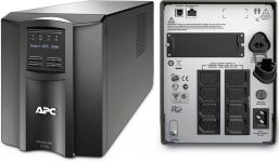 Джерело безперебійного живлення APC Smart-UPS 1500VA LCD, Lin.int., AVR, 8 х IEC, SmartSlot, USB, RJ-45, метал (SMT 1500I)