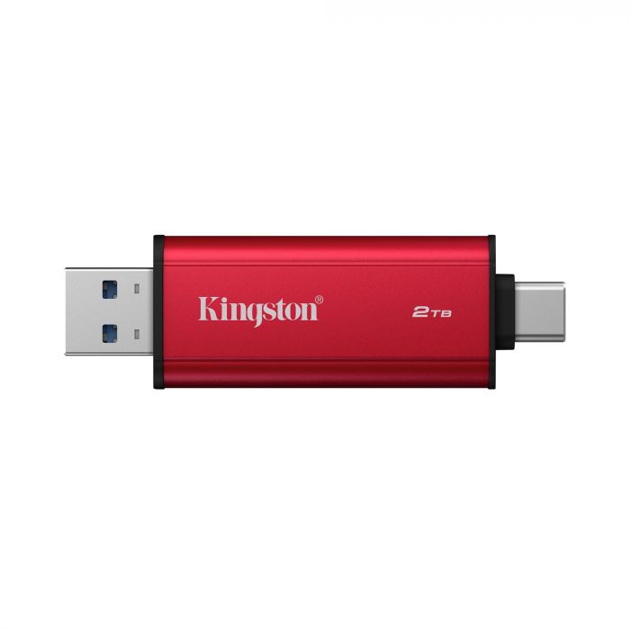 Накопичувач зовнішній SSD 2TB Kingston Dual Portable Red (SPSD/2TB)