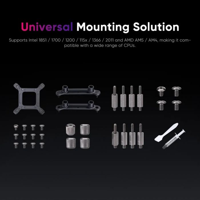 Система водяного охолодження 1stPlayer X-360 Black